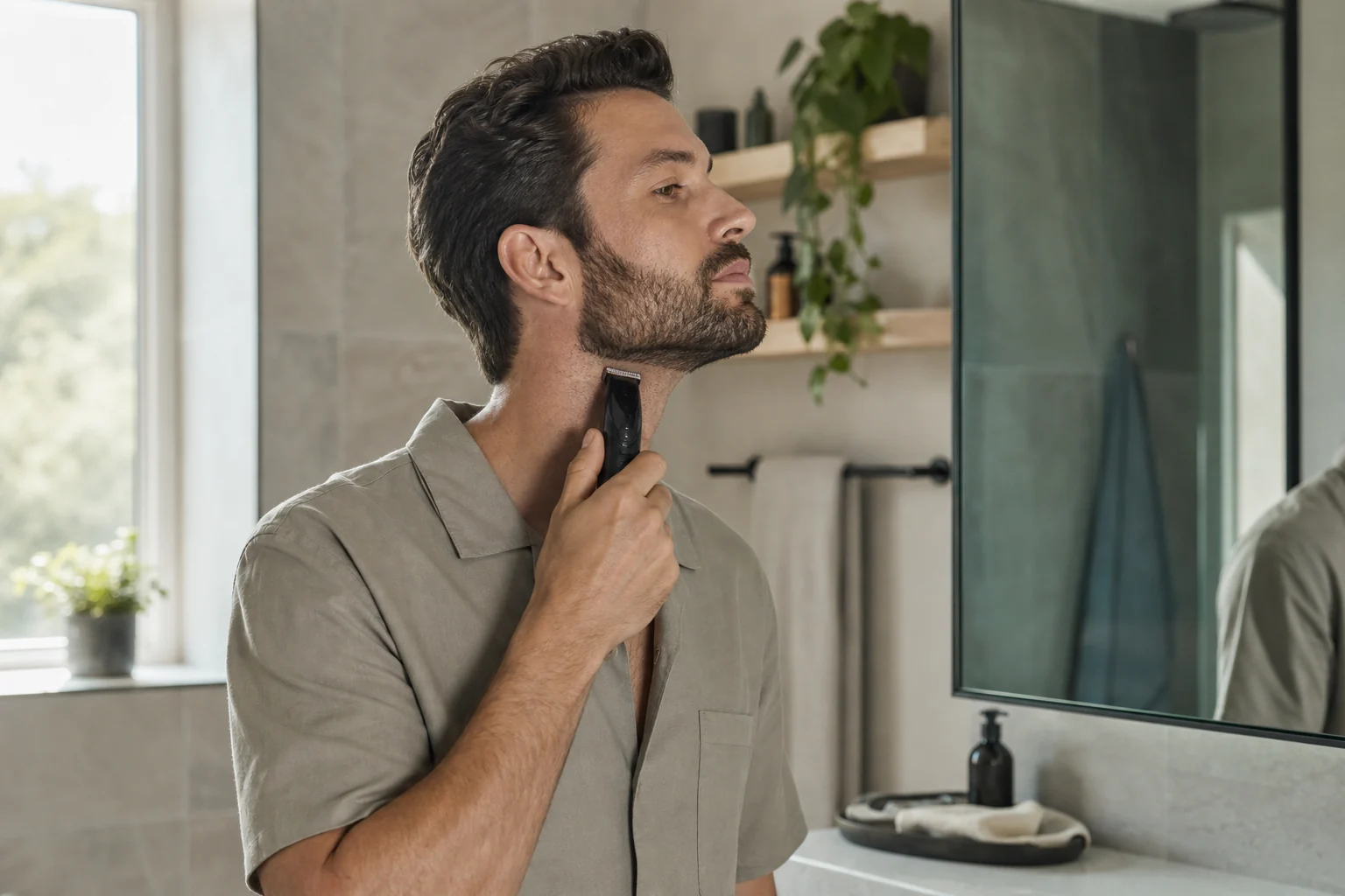 How to Trim a Beard Neckline at Home